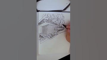 My Quick and Dirty Architectural Sketching Process #Shorts