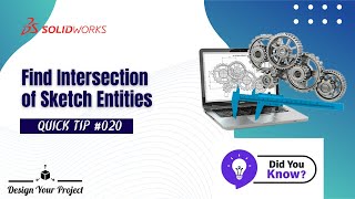 Find Intersection of lines | Quick sketching tips| Tutorial | Tips and Tricks | Shortcut| Solidworks