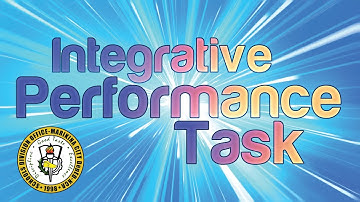 Day 3 Session 1   Integrative Performance Task