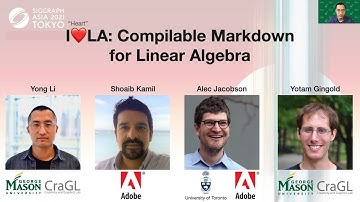 I❤️LA: Compilable Markdown for Linear Algebra [20 minutes]