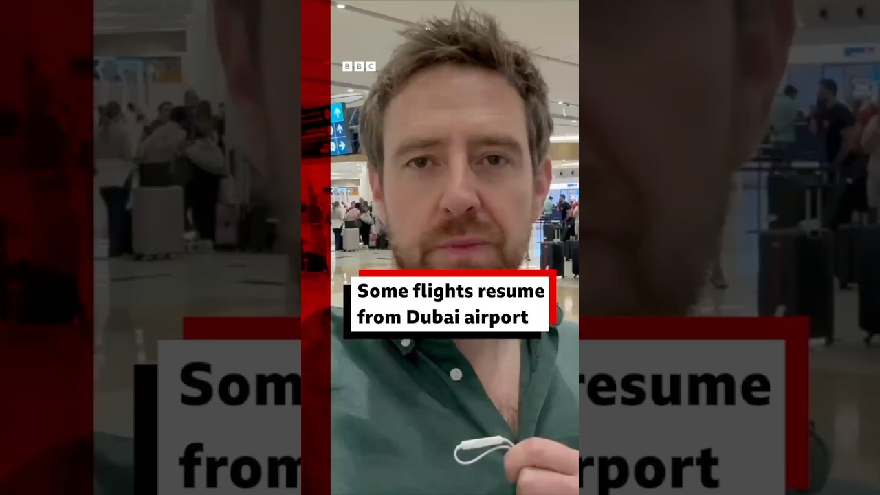 Some flights resume from Dubai airport. #Dubai #UK #BBCNews