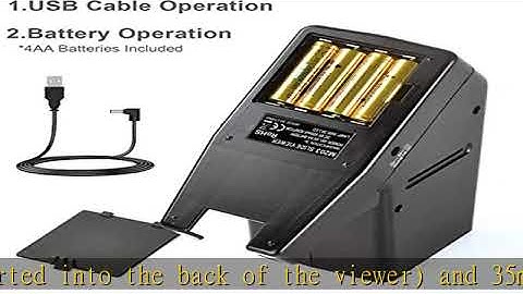 DIGITNOW!35mm Slide and Film Viewer, 3X Magnification LED Lighted Illuminated Viewing,USB Powered/B