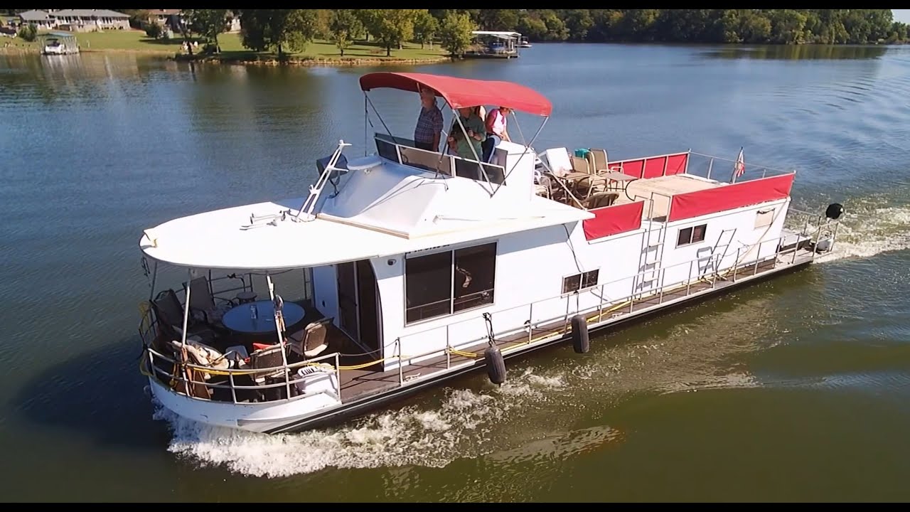 Houseboat My friend Paul's 52 Ft Houseboat YouTube