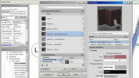 Autodesk Revit  Managing Materials in Revit   YouTube