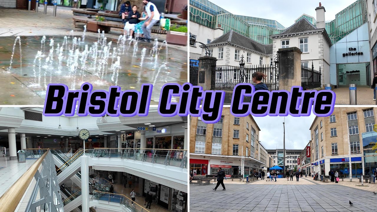 City Centre Bristol England UK | Day Walk in town | Shopping Fun & Leisure |