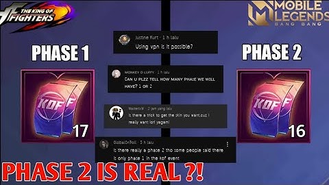 KOF EVENT MOBILE LEGENDS 2023 | PHASE 2 IS REAL? Watch this Video!!! - Mobil Legends
