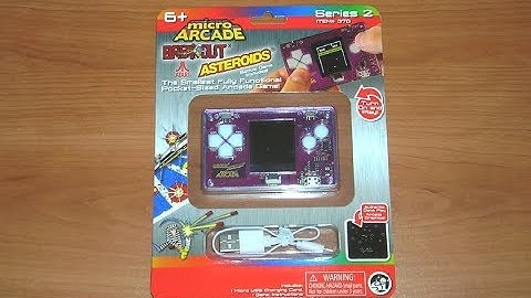 Micro Arcade Atari Asteroids Breakout & Pong! Pocket Sized Arcade Game!