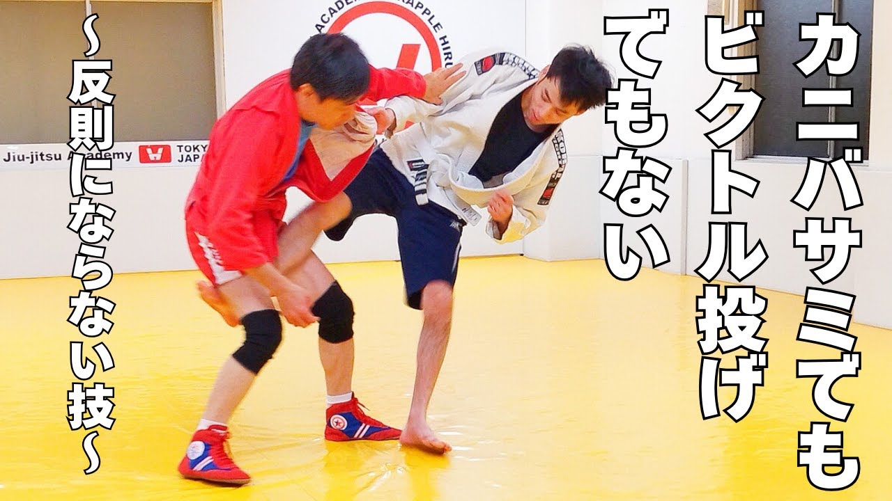 カニバサミが反則の場合はこうしろ！【サンボ sambo 格闘技】