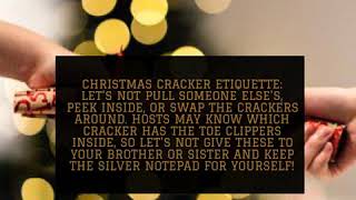 Christmas Cracker Etiquette