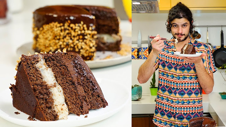 MEU PRIMEIRO BOLO DE CHOCOLATE ESPELHADO | Mohamad Hindi