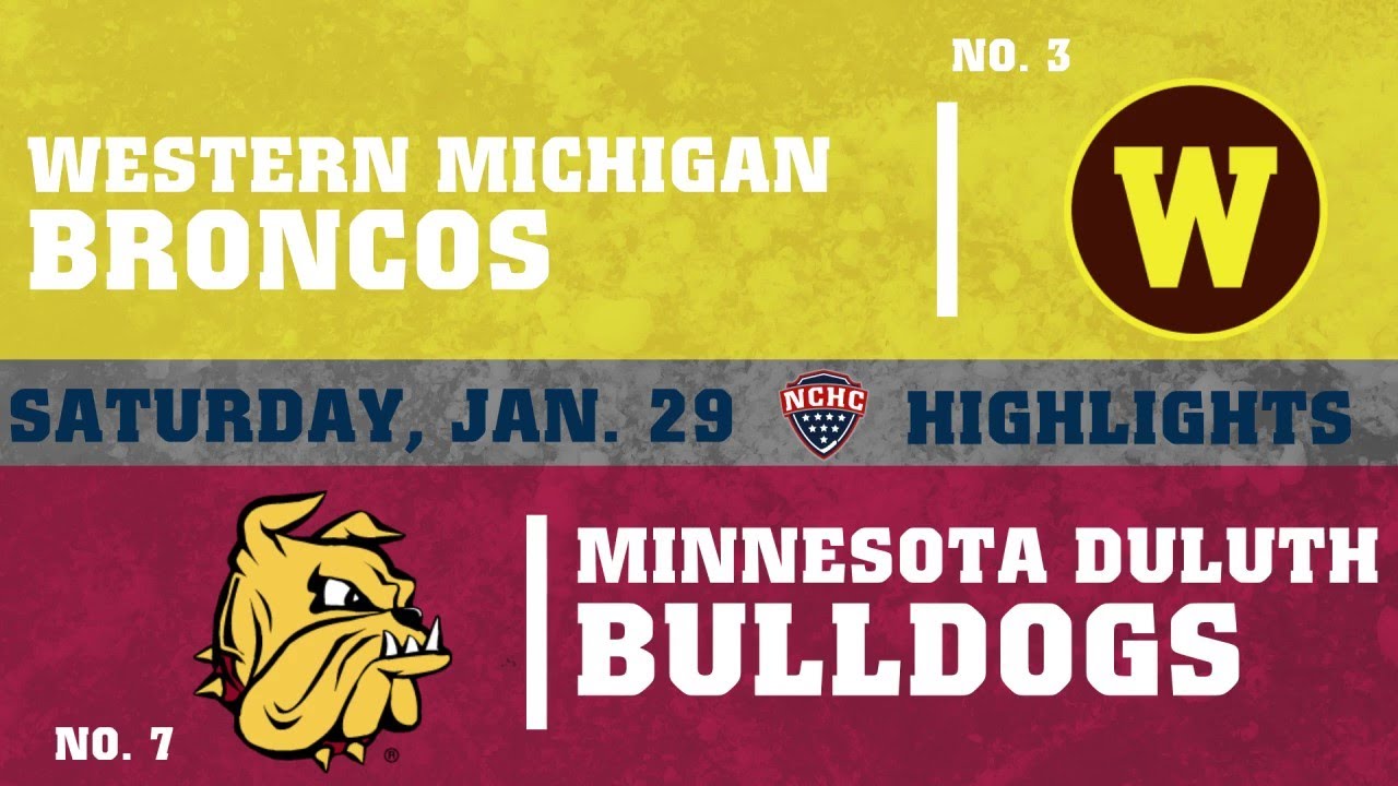 Western Michigan at Minnesota Duluth Highlights 1/29/22 | NCHC Highlights