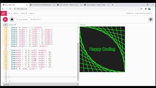 Drawing a Retro-Futuristic Curved Grid - p5.js Let's Code