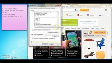 How to Turn on TLS in Internet Explorer