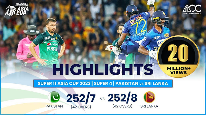 Super11 Asia Cup 2023 | Super 4 | Pakistan vs Sri Lanka | Highlights