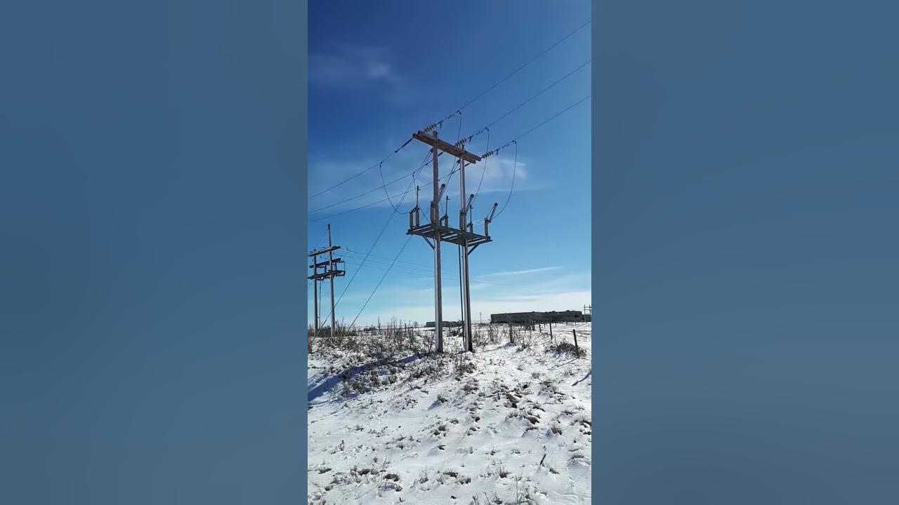 72kv power line arc YouTube