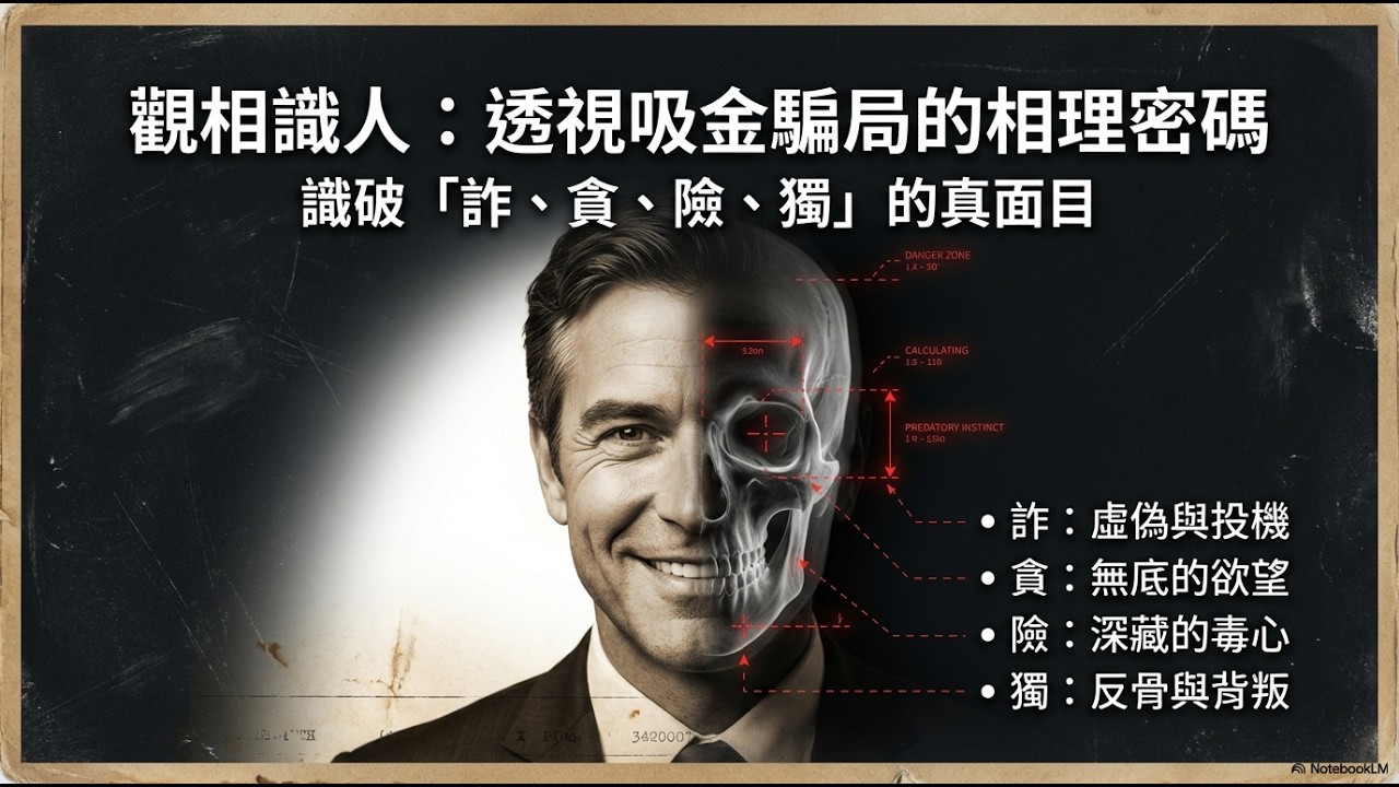 觀相識人：透視吸金騙局的相理密碼，兼論「相不獨論」與「相由心生」 #人相學 #冰鑑 #觀人術 #人性洞察 #吸金詐騙 #面相分析 #麻衣神相 #五鬼運財 #防詐騙