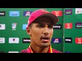 Beuran Hendricks  speaks after  the Lions  beat the Titans by 18 runs on the DLS Method