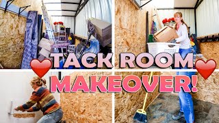 It's Time For A Major Tack Room Makeover!  Satisfying Before And After!