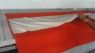 Ironer Wax Cloth application on flatwork ironer with nomex wax cloth with silicon pocket