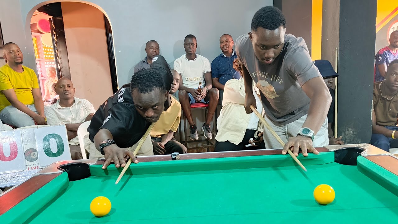 Rashid Wagaba Vs Bwanika Mansoor.  SURE LOUNGE 20-MAN MONTHLY COMP.  LIFE 1, ROUND 1, RACE TO 4