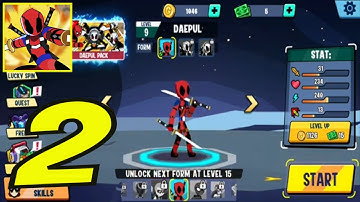 Stickman Superhero Deadpool San Francisko - Gameplay Walkthrough Part 2 |  APKAndroidGaming, iOS