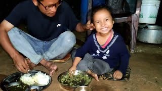 Pani Papro Sabji Cooking | Nepali Khana | Dal Bhat Mukbang | Nepali Village Life @HappyFamilyDang