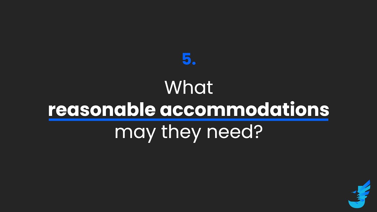 What Reasonable Accommodations May They Need? - YouTube