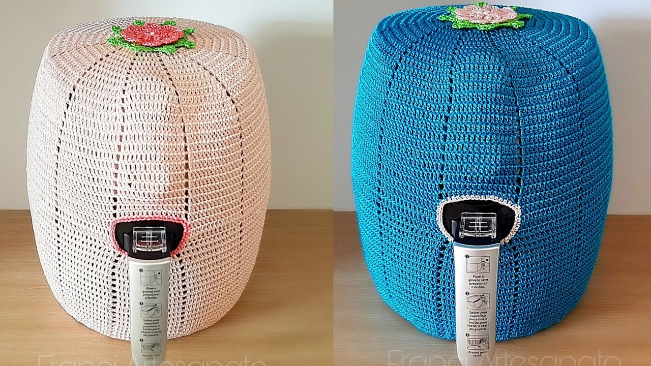 CAPA BELA DE CROCHÊ PARA AIR FRYER | FRITADEIRA ELÉTRICA - FRANCI ARTESANATO