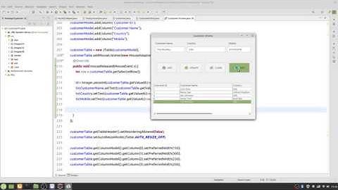 Java Swing with MySQL Step by Step 15  - Add Event Handle to jTable