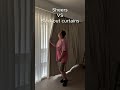 Sheer vs Blackout Curtains: The Ultimate Light Control Test! 🌞🌙 #homedecor #interiordesign #curtains
