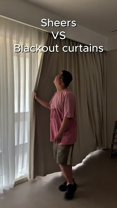 Sheer vs Blackout Curtains: The Ultimate Light Control Test! 🌞🌙 #homedecor #interiordesign #curtains