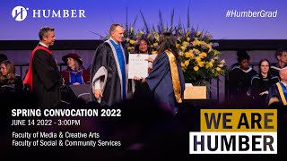 Humber College - Spring 2022 Convocation - FMCA[2] & Faculty of Social & Community Services [1]