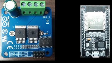 controlling BST7960 motor drive with ESP32