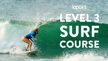 Learn how to surf with Lapoint - beginner surf course level 3 - independent surfing