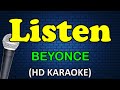 LISTEN - Beyonce (HD Karaoke)