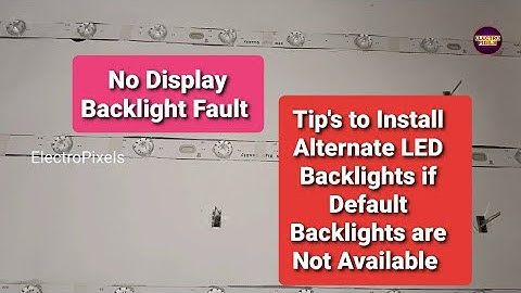 LED TV No display and Backlight Fault Repairing Practical Video|No picture sound ok|TV Reparing|Fix