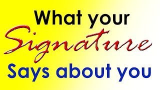What does your signature say about you? | Personality Traits 😲