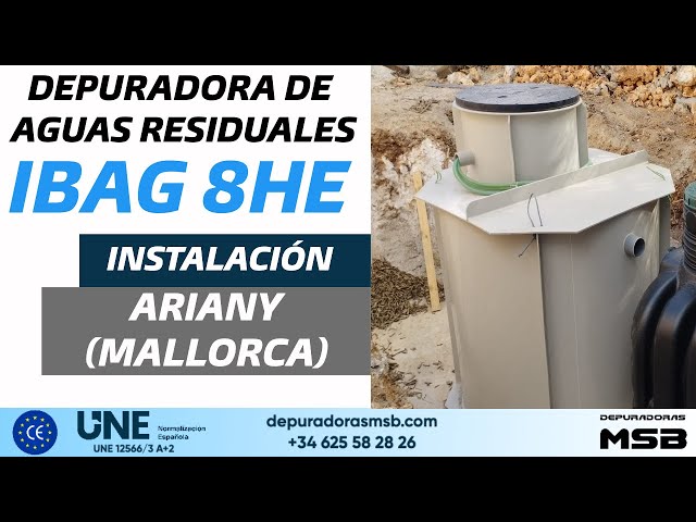 Instalación depuradora domestica aguas residuales