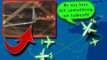 [REAL ATC] American A321 HITS A SIGN during TAKEOFF | Returns to JFK!