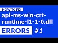 api-ms-win-crt-runtime-l1-1-0.dll Missing Error | 2020 | Fix #1