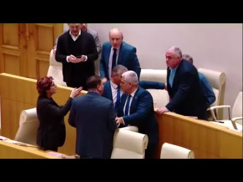 გინება და ჩხუბი პარლამენტში