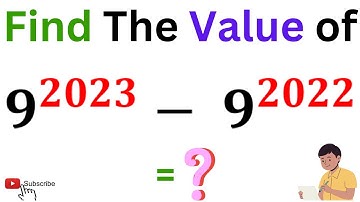 Find The Value of 9^2023 - 9^2022 | Find the answer in Seconds | Learn the Quickest Trick