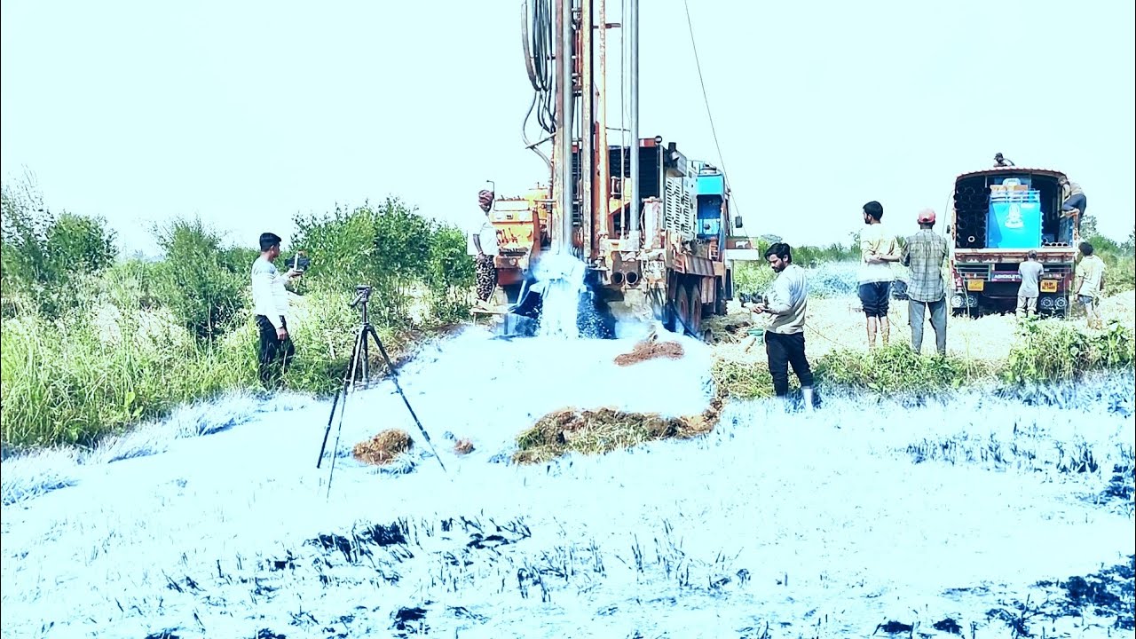 Borewell drilling - 70 Feet Deep Boring 10 Hp Motor | bore drilling | Coconut water checking method