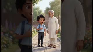 Hamza Learns the Beauty of Salam 🌙❤️ #islamicmoralstory #islamiccartoons #MuslimKids