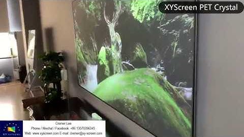 XY Screens PET Crystal for UST projector alr screen