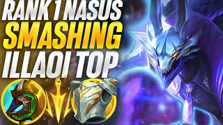 SMASHING Illaoi toplane in high elo! Rank 1 nasus vs illaoi top | Carnarius | League of Legends