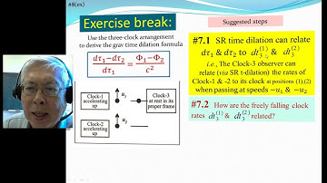 Three clocks (Lecture #08a(ex) of a course on Relativity & Cosmology)
