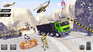 US Army Cargo Transport Truck Driving Simulator - Offroad Army Cargo Simulator - Android Gameplay screenshot 4