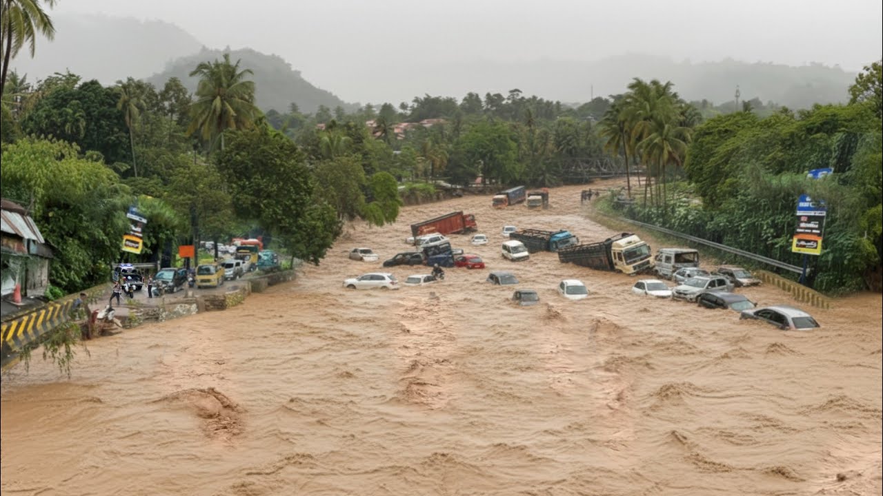 ASLI BIKIN MERINDING !!! BENCANA BESAR DI DEPAN MATA, Mobil & Motor Hanyut Di Terjang Banjir Bandang