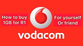 How to buy Vodacom 1GB data for R1 For a friend who is using vodacom or yourself screenshot 5